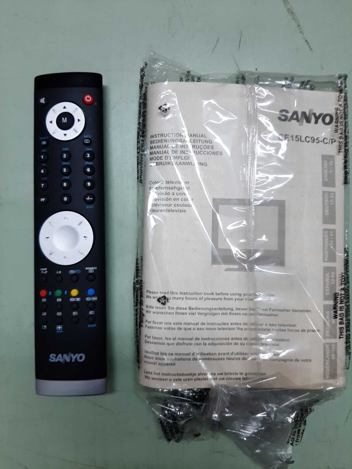 TV Sanyo Ecrã extraplano 15' ou 38cm TFT Som Estereo e Comando