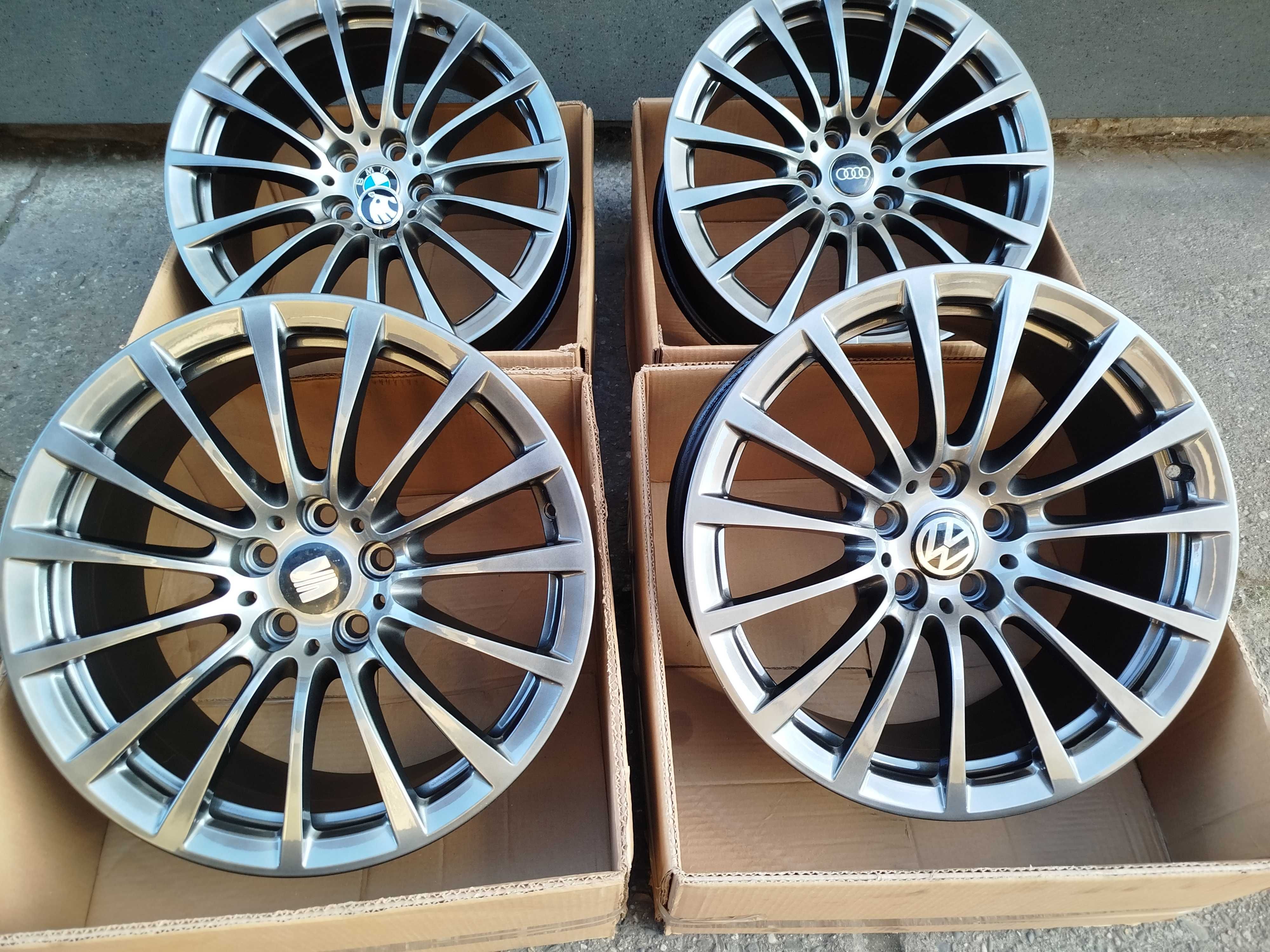 A16#Alufelgi uzywane 18"5x112 et30 Vw Skoda Seat Audi A4 SuperB Passat