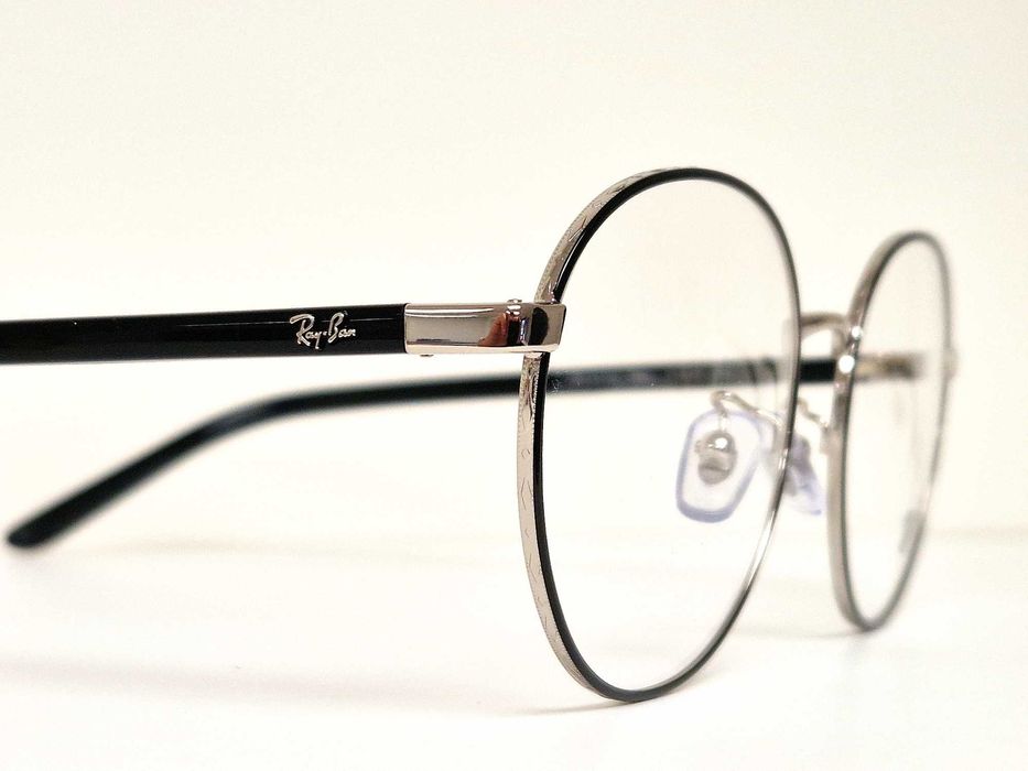 Oprawki korekcyjne Ray-Ban RX6538D Czarno-srebrne acetat Unisex