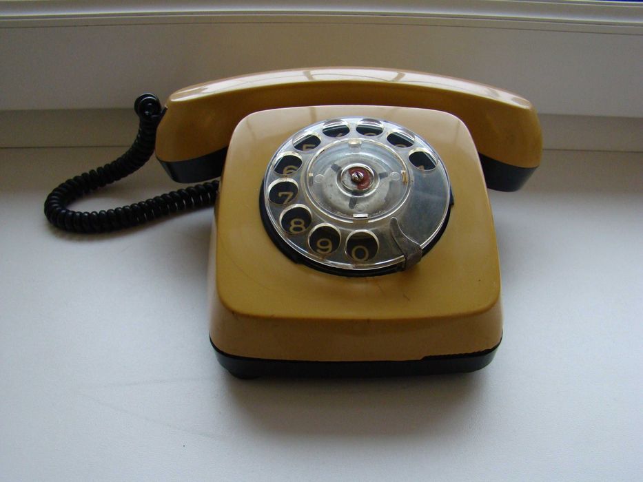 Старый дисковый телефон ТА-600 Респром Белоградчик 1988 г.в., Болгария