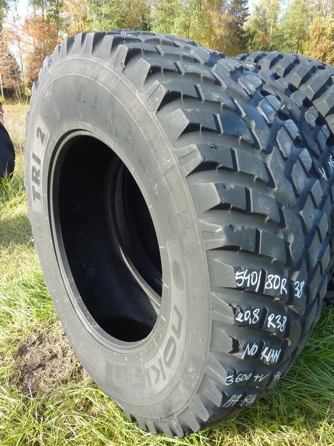 2x Opona używana rolnicza 540/80R38 20.8R38 NOKIAN TRI 2; 1400zł W2808