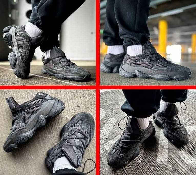 Кроссовки Adidas Yeezy Boost 500 Utility Black 36-46 адидас ТОП