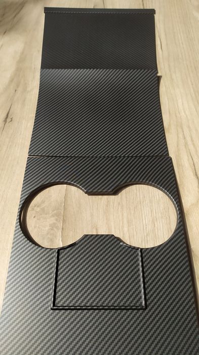 Накладки в салон карбон мат Тесла модель 3