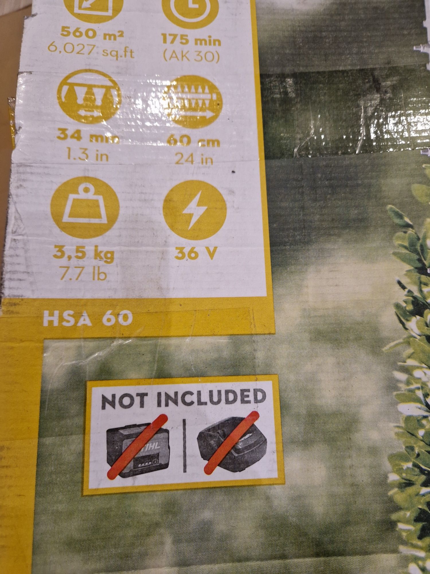 Nożyce akumulatorowe Stihl HSA 60 do żywopłotu