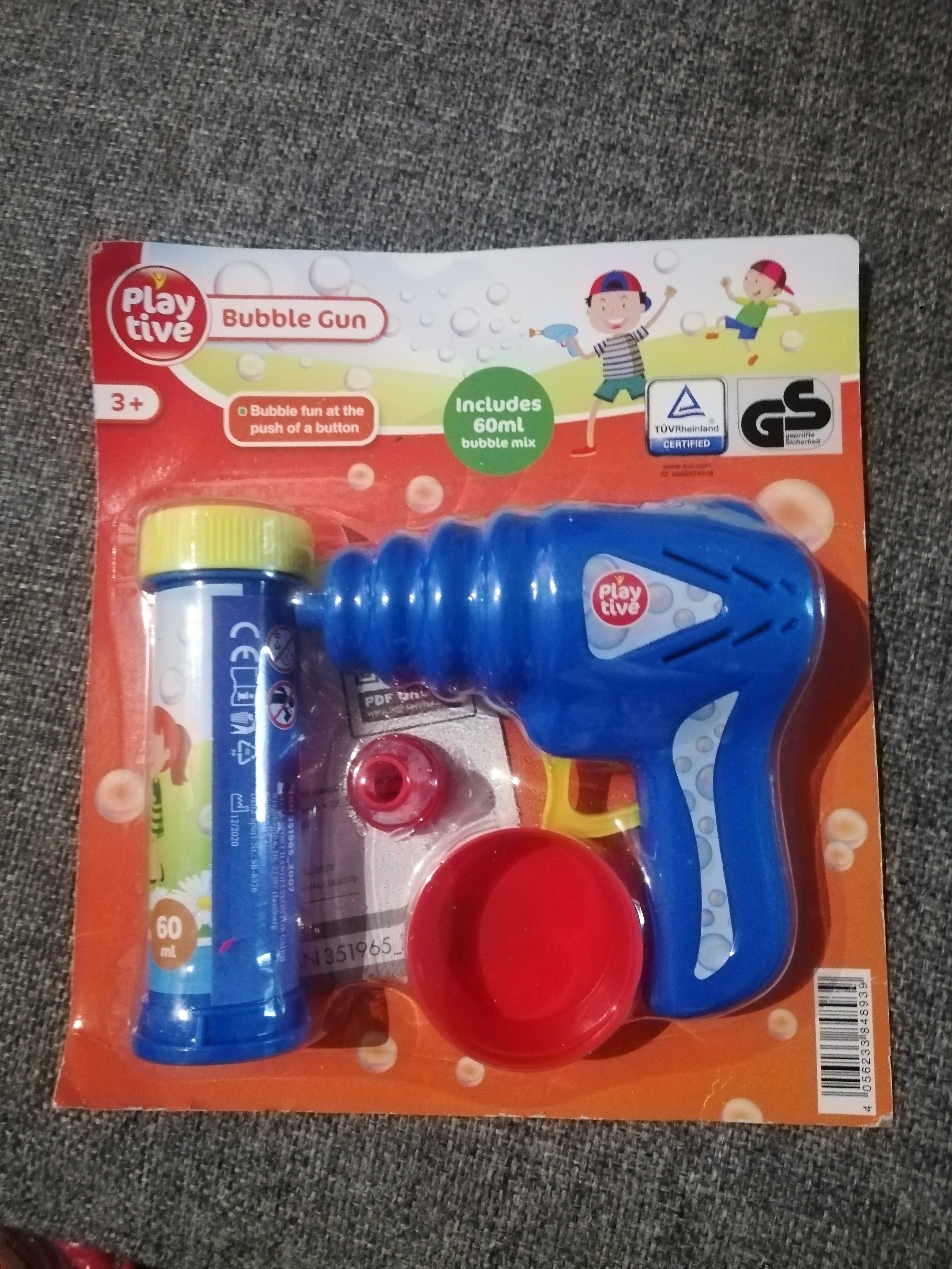 Pistolet do robienia baniek mydlanych Bubble Gun