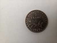 Moneta Francja - 1 frank 1969 /2/