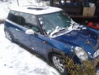 MINI CooPeR R50 R52 Dach Szyberdach Indi Blue Biały Panorama