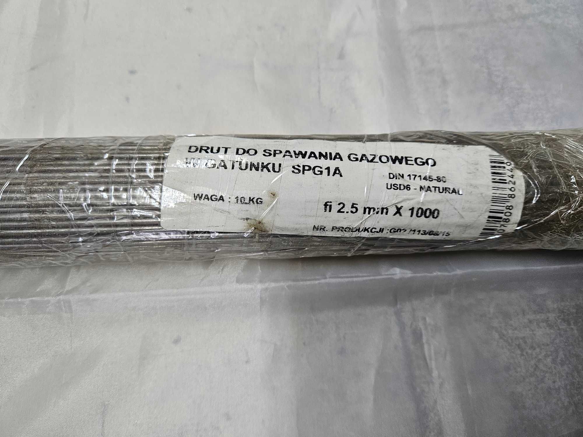 Drut pręt do spawania gazowego SPG1A FI2,5mm 10kg. OKAZJA Lublin