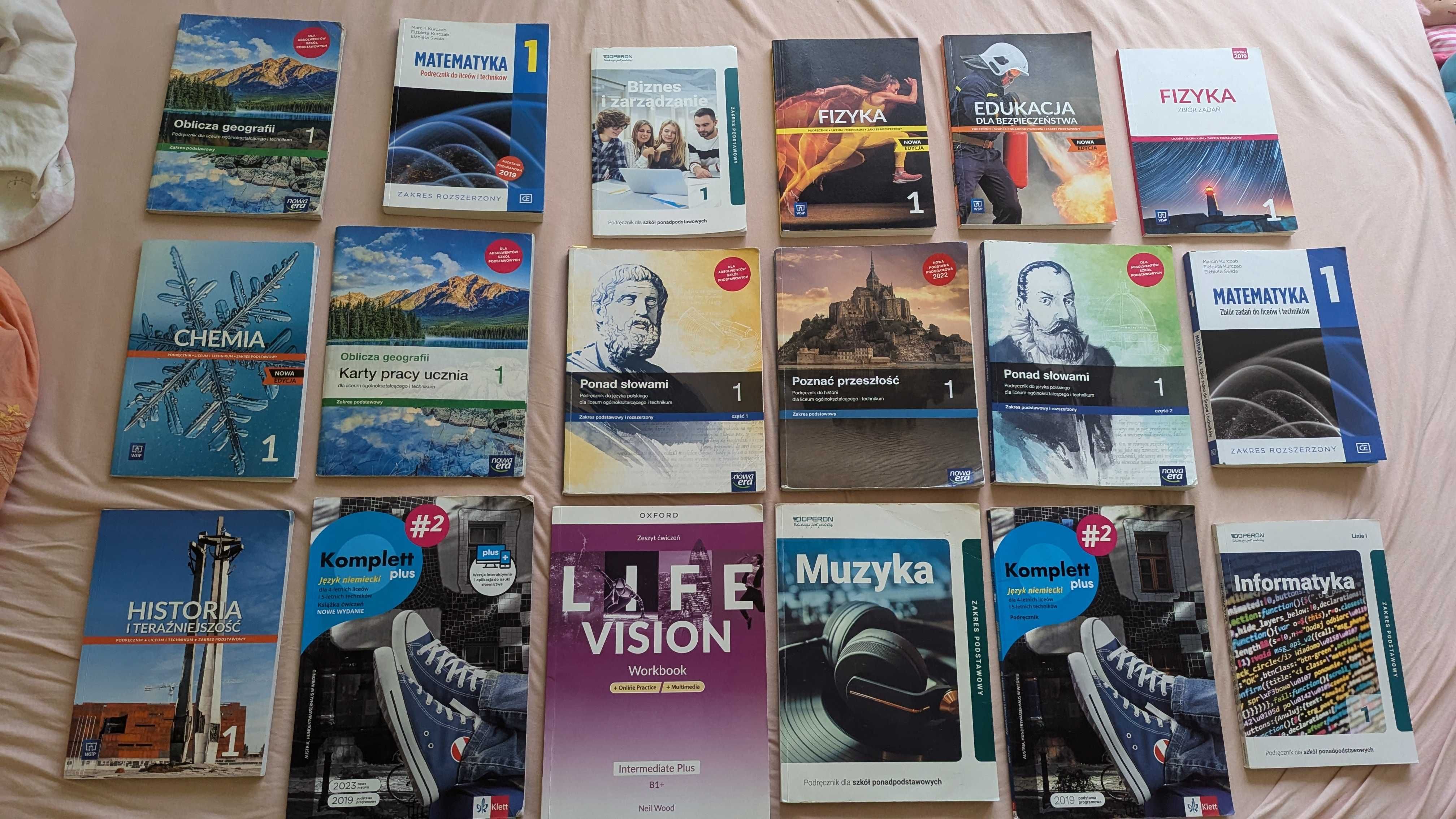 Podręczniki Liceum klasa 1 mat-fiz-ang