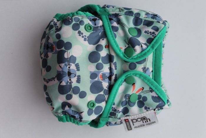 CLOSE POP IN OS AIO SIO Snow Leopard Napy Pieluszka Wielorazowa