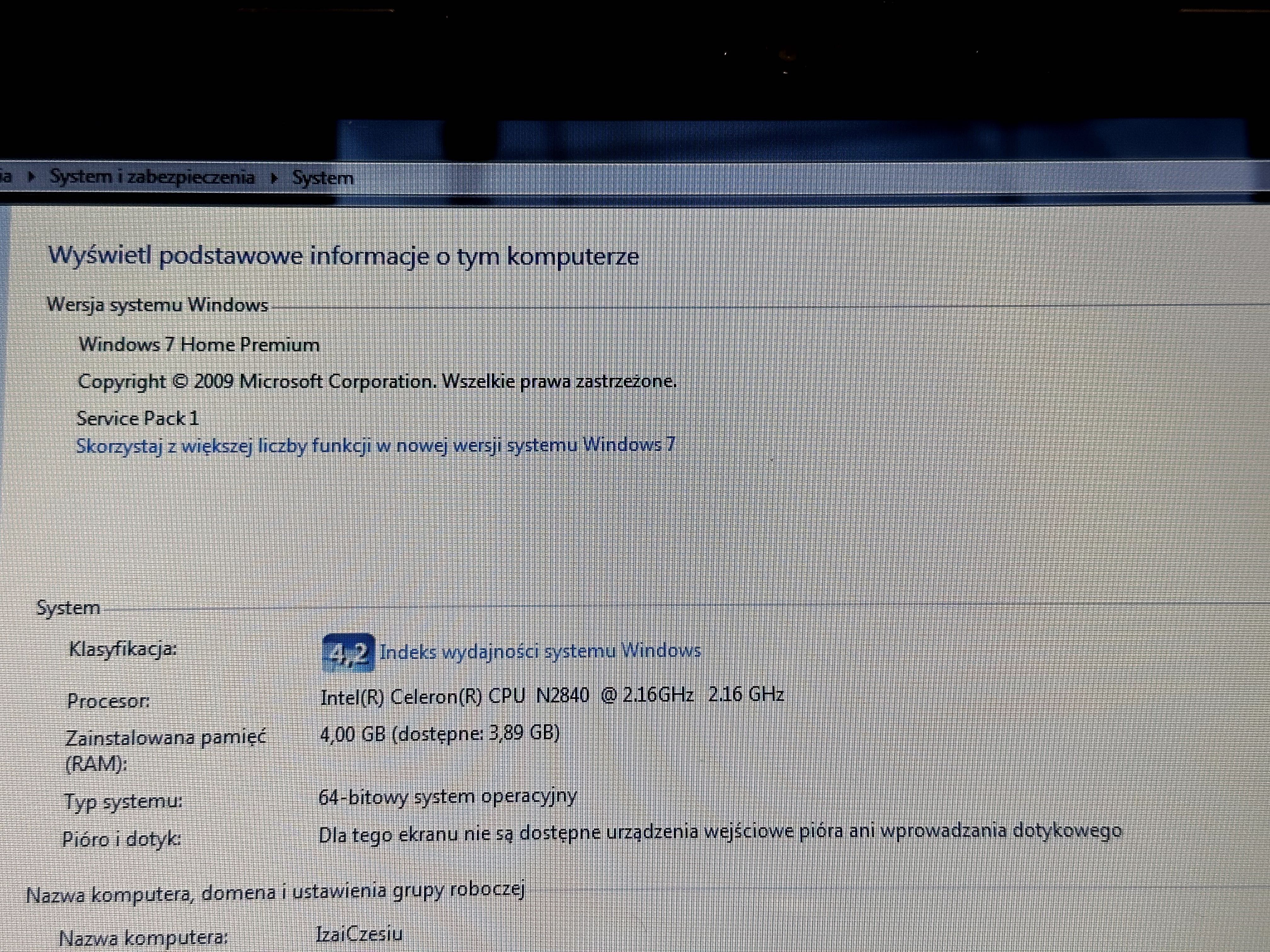 Lenovo 80G0 - laptop w dobrym stanie + ładowarka