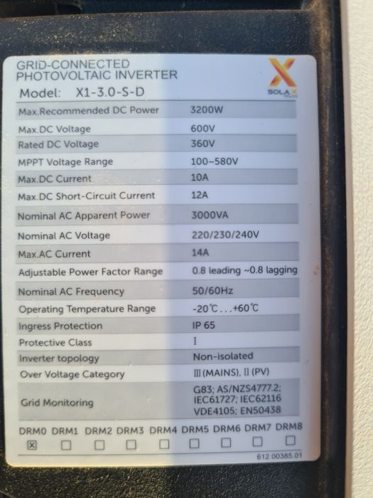 Solax Power x1 completo