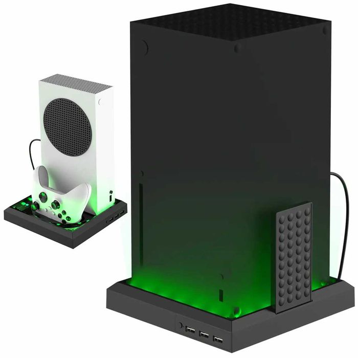Док станция для XBOX Series X/S DSX-810, RGB подсветка, подставка