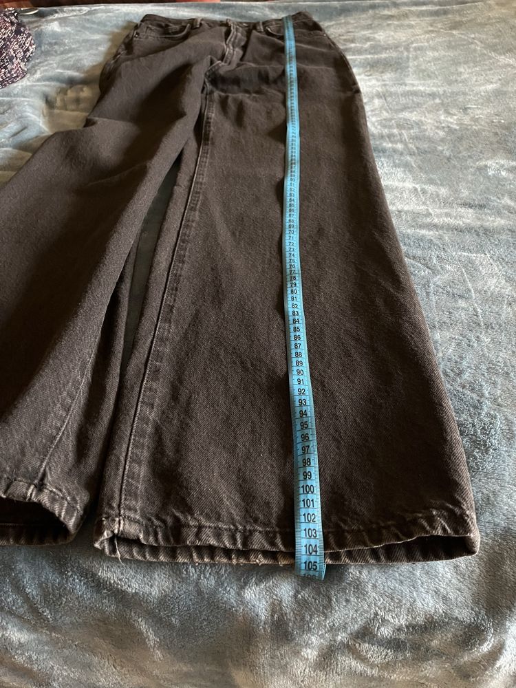 Джинси жіночі чорні прямі COLIN'S wide leg