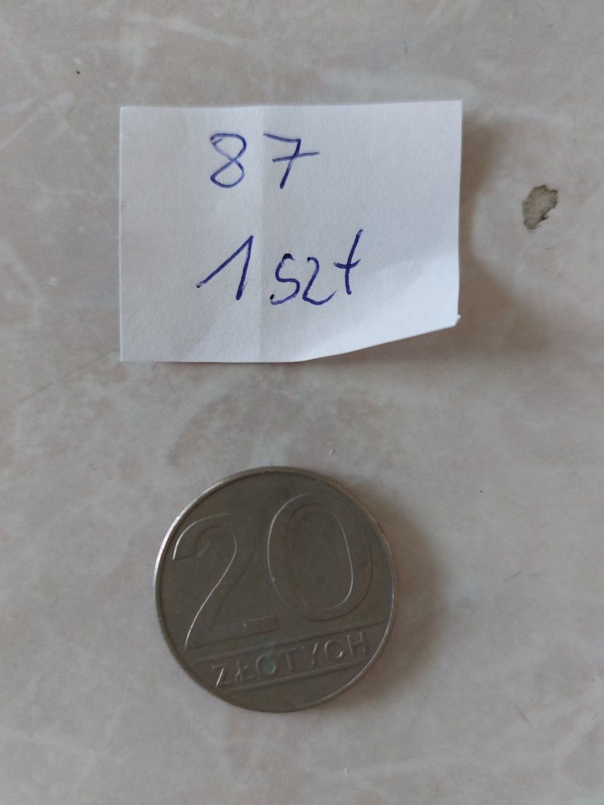 Moneta monety numizmatyka 20 złotych zł PRL 1987 kolekcjonerska