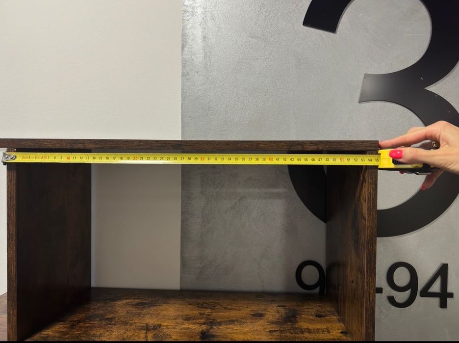 Regał drewniany ciemny