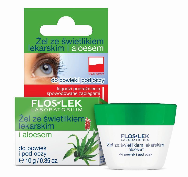 Floslek Żel ze świetlikiem lekarskim i aloesem do powiek  pod oczy 10g