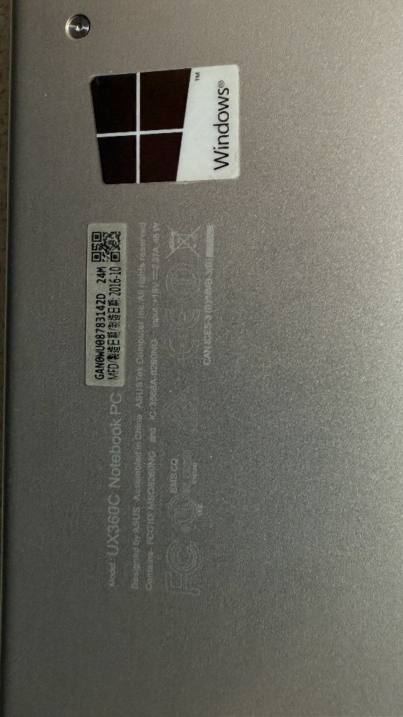 Asus UX360C Notebook PC