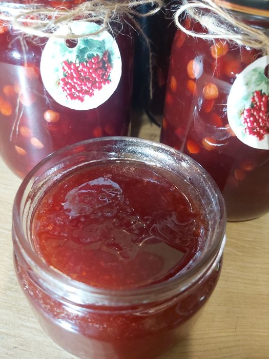 Калина з цукром. Чай ягідний.