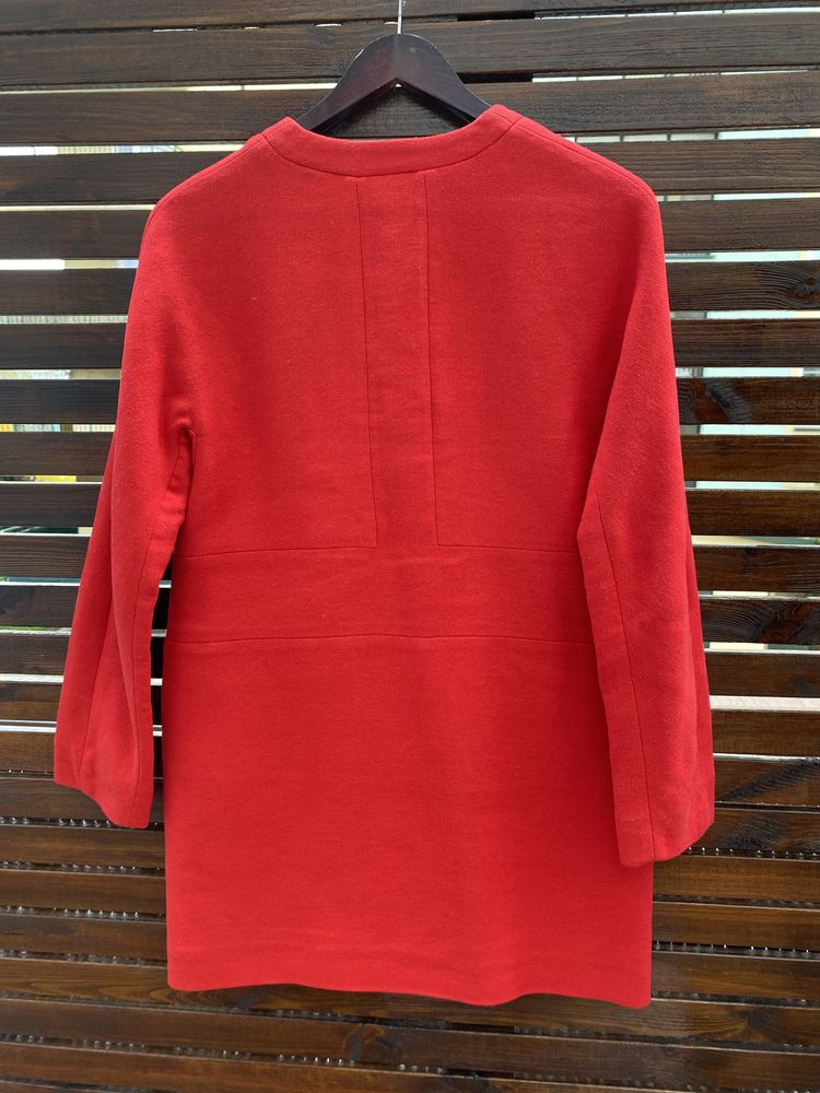 Płaszcz wiosenny jesienny Zara M 38 czerwony