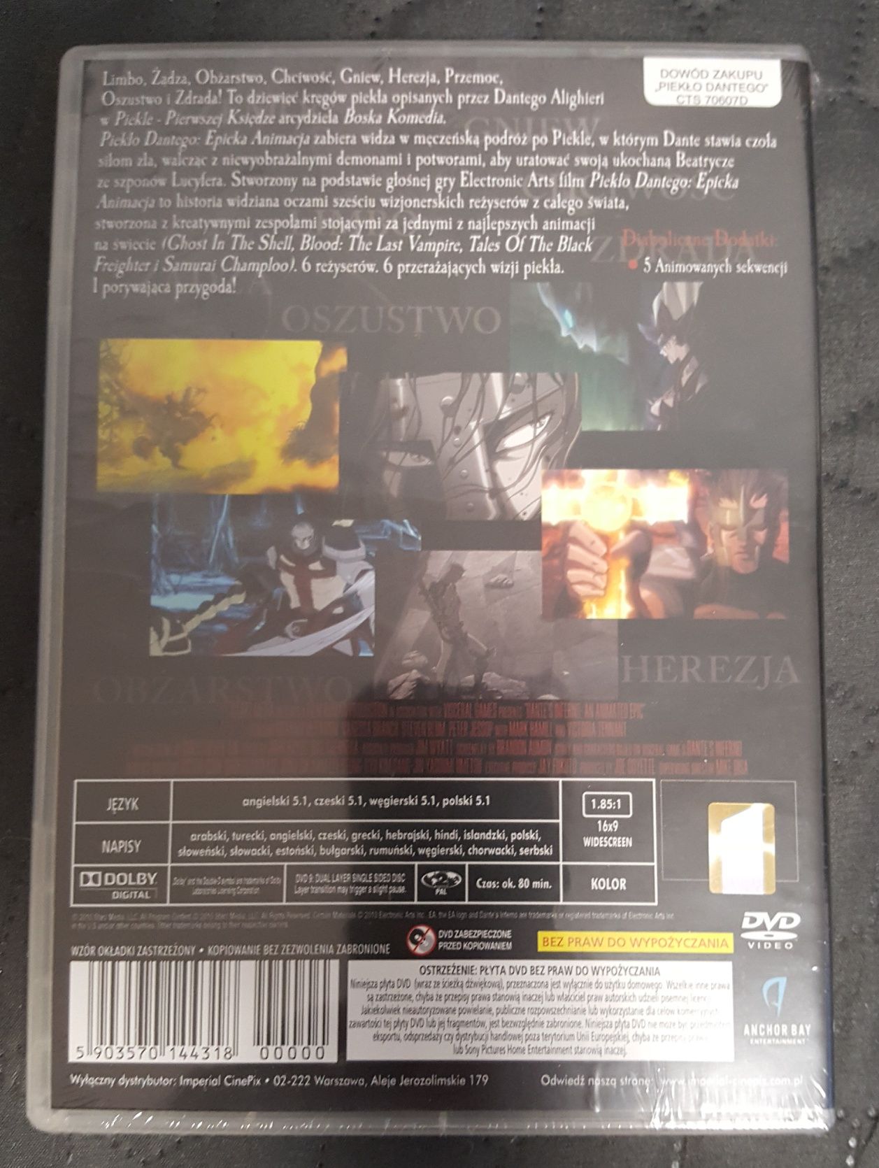 Piekło Dantego DVD PL