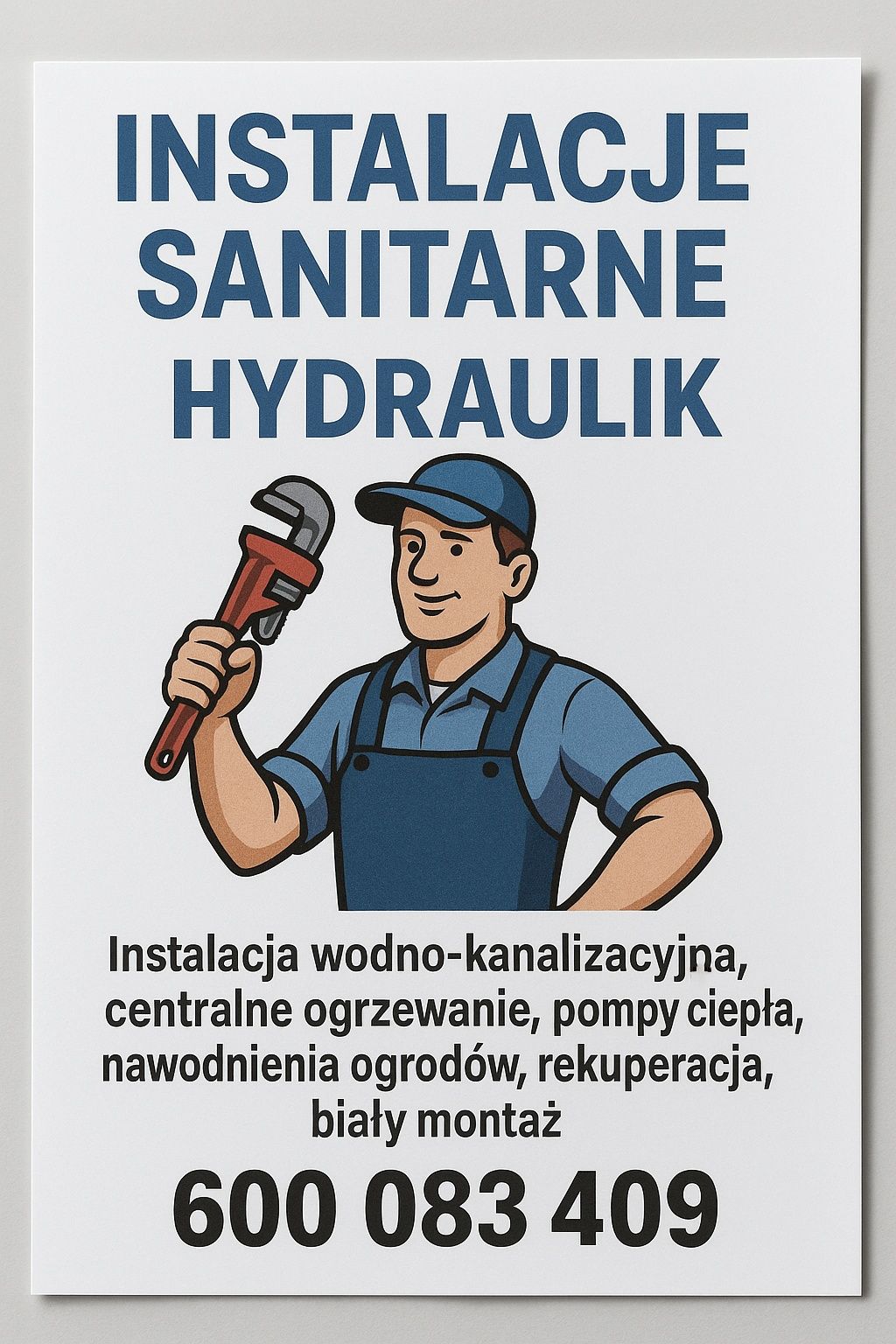 Hydraulik, instalacje sanitarne i grzewcze – kompleksowe usługi