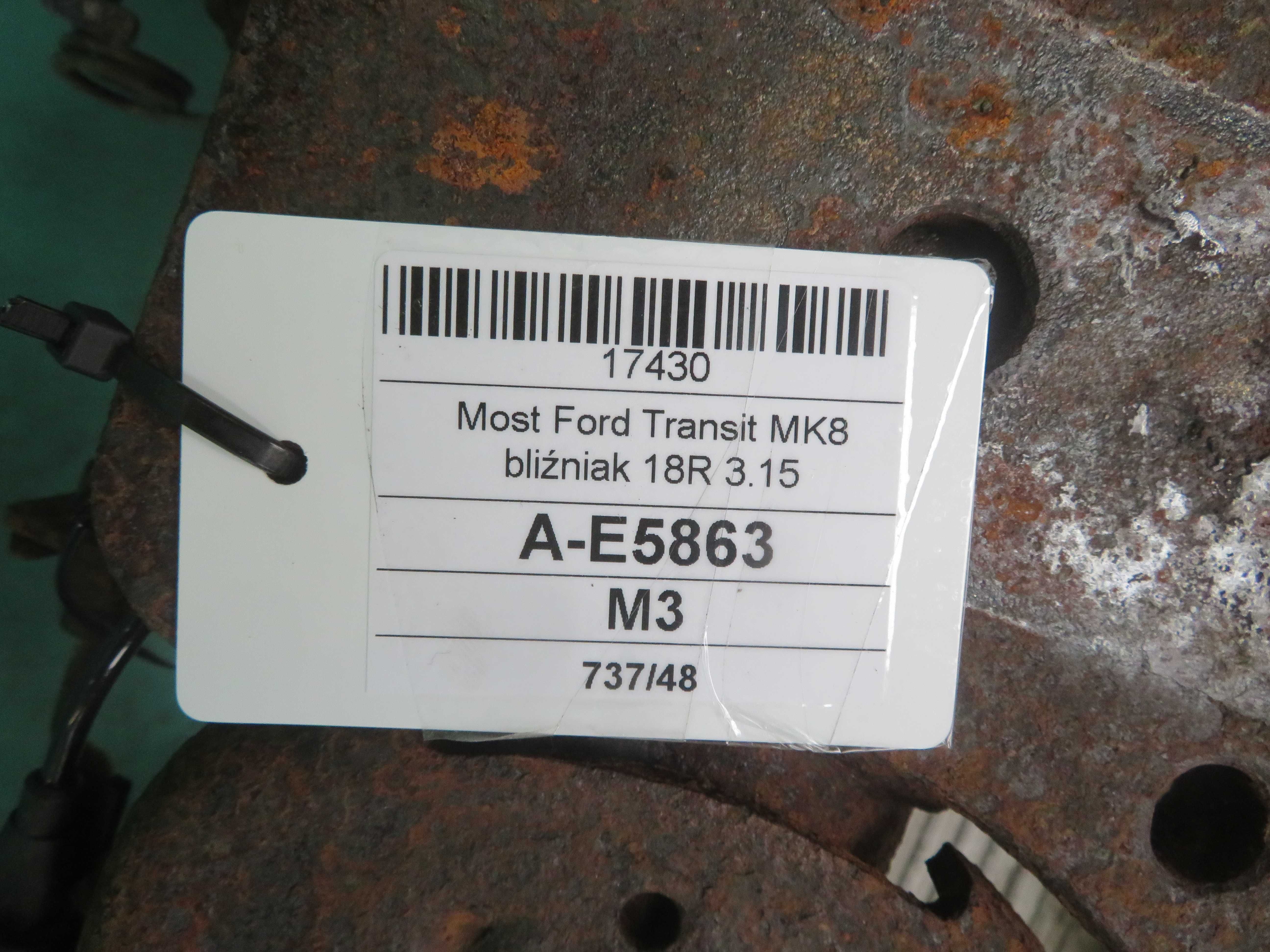 Ford Transit MK8 18r most dyfer tył bliźniak 3.15