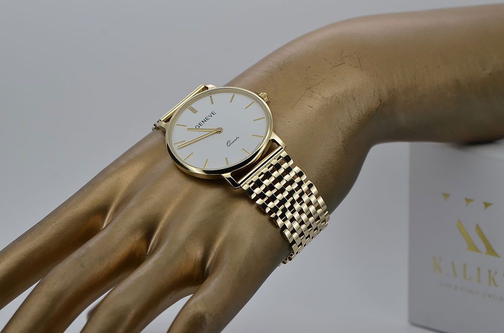 Złoty zegarek męski 14k 585 Geneve mw004ydw&mbw005y Gdańsk