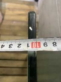 Гартоване скло товщина 10 мм з кріпленням зі сталі
