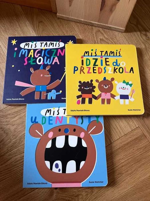 3 książki miś tamiś magiczne słowa u dentysty przedszkola