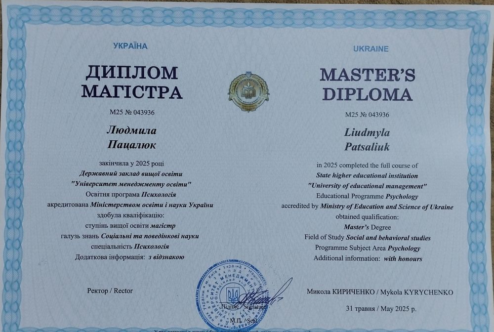 Консультації психолога