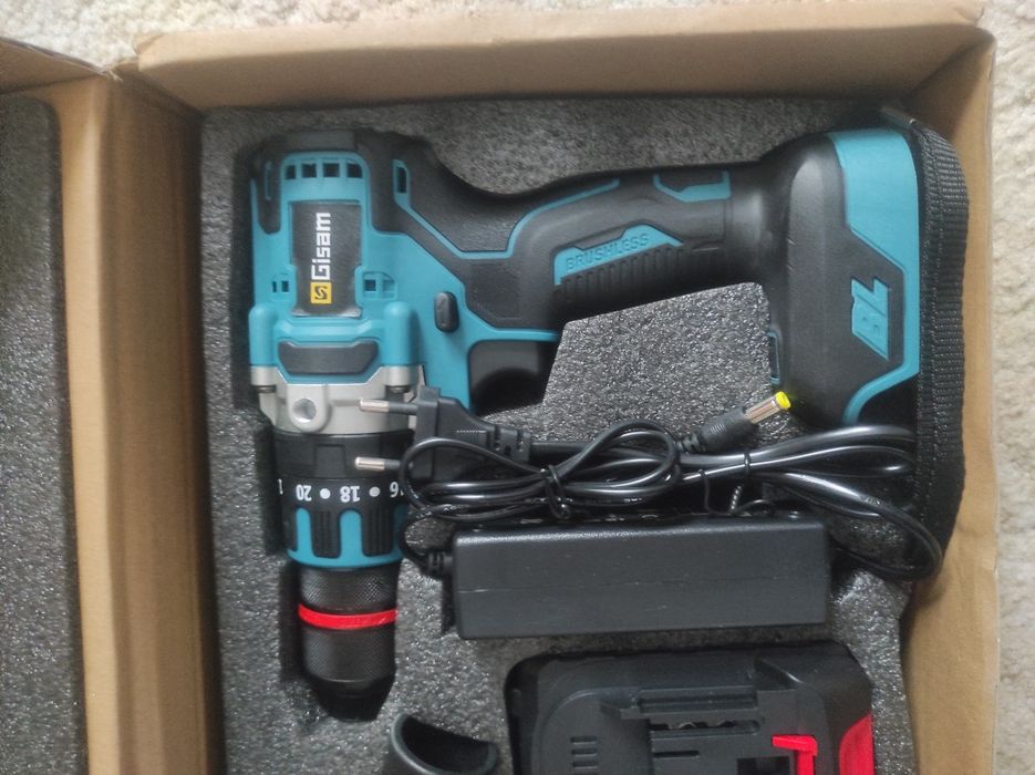 Wiertarko wkrętarka Gisam 2szt bateri Nowa!
