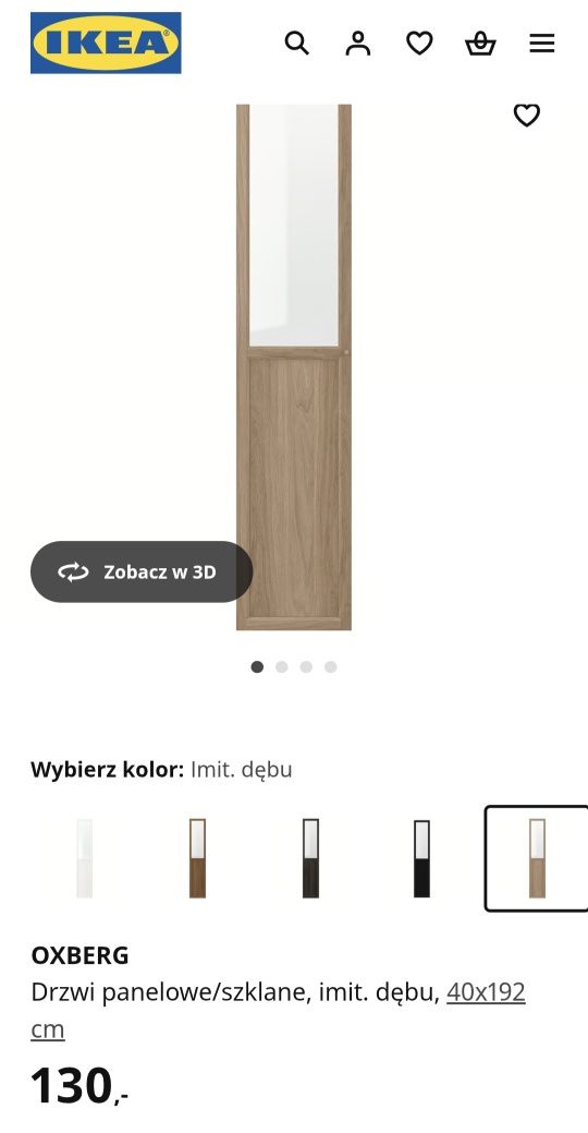Billy regał z drzwiczkami 80cm buk IKEA