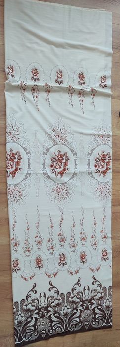 Komplet dwóch zasłon z kwiatowym wzorem 220x140 cm