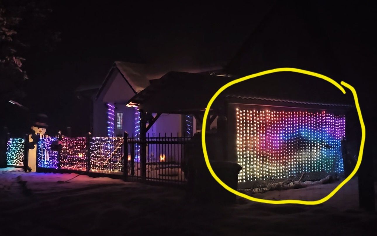 Twinkly Curtain 840 lampek RGB+W