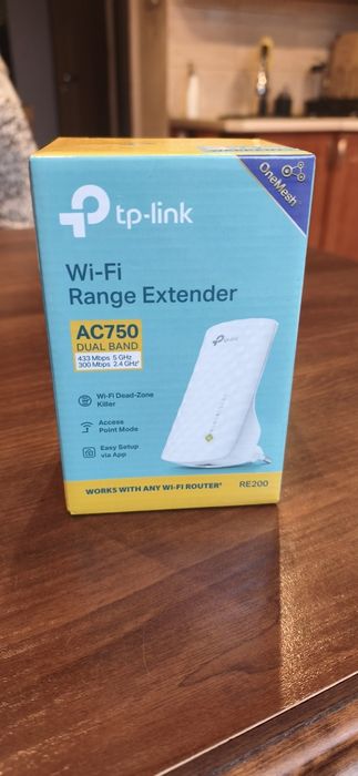 Wzmacniacz sygnału Wi-Fi TP-Link RE200 AC750. Dual band