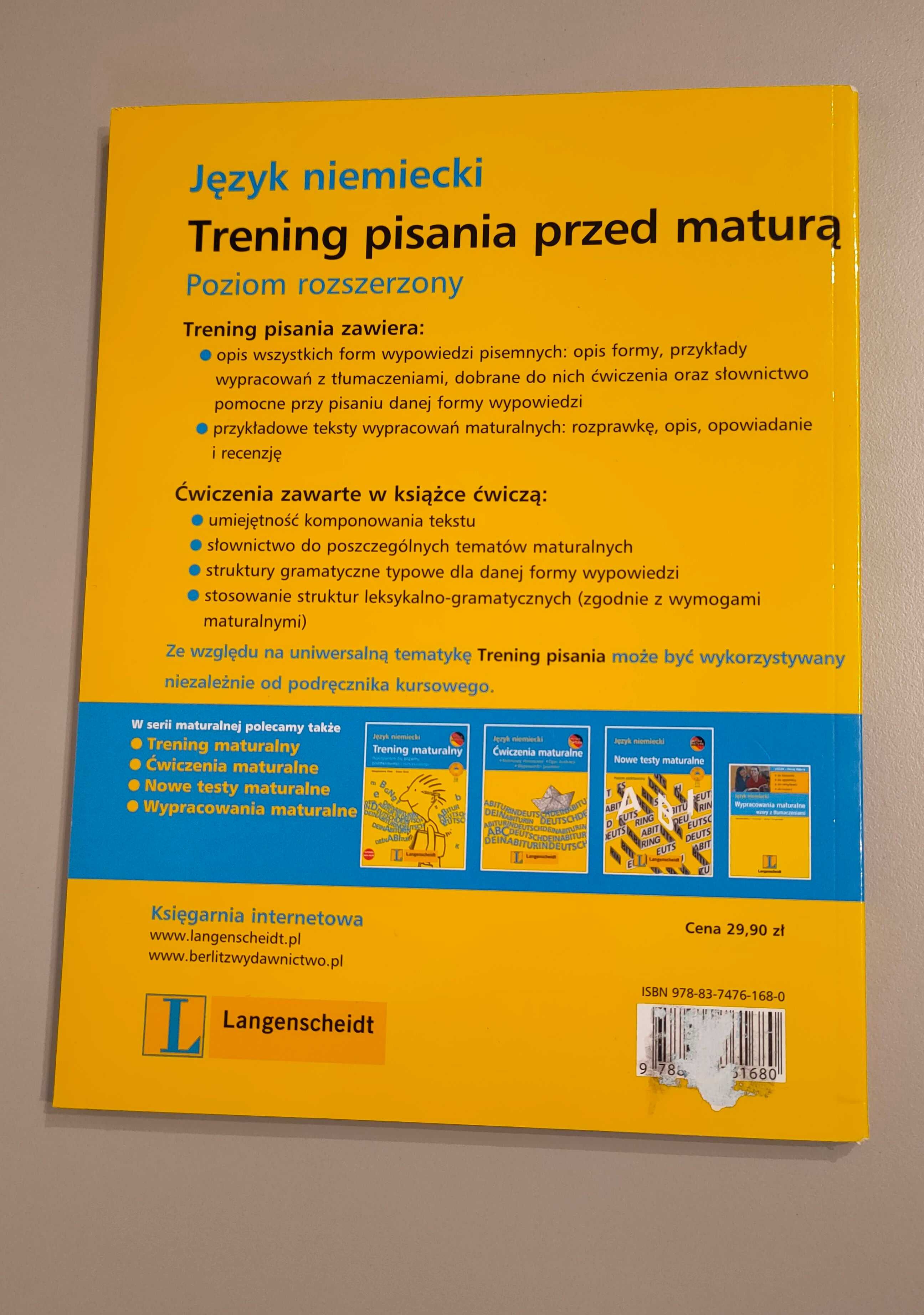 Język niemiecki Trening pisania przed maturą Wypracowania maturalne