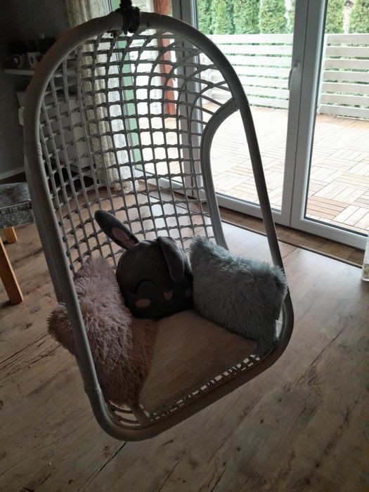 Fotel wiszący wiklinowy