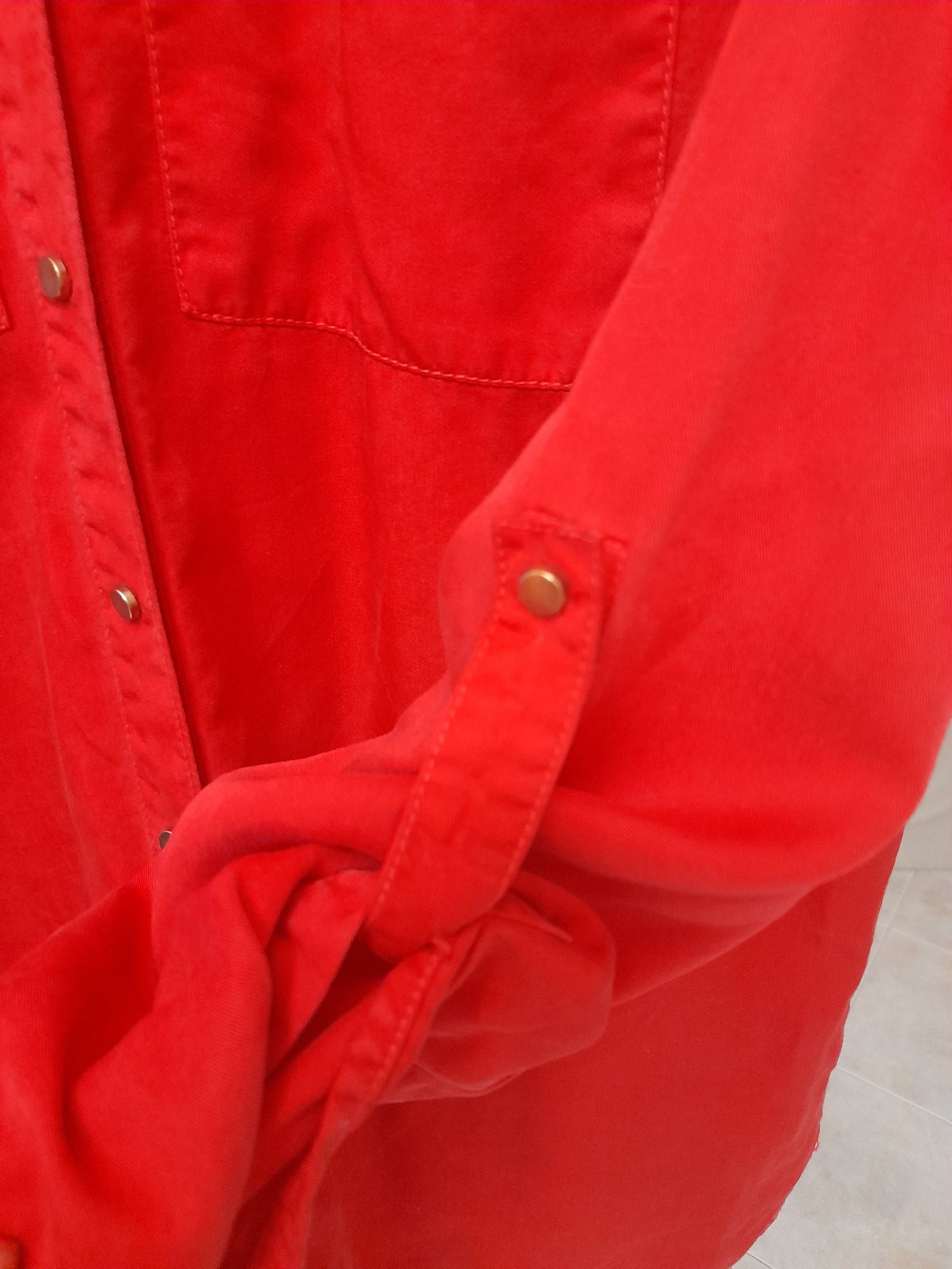 Camisa cortefiel vermelha