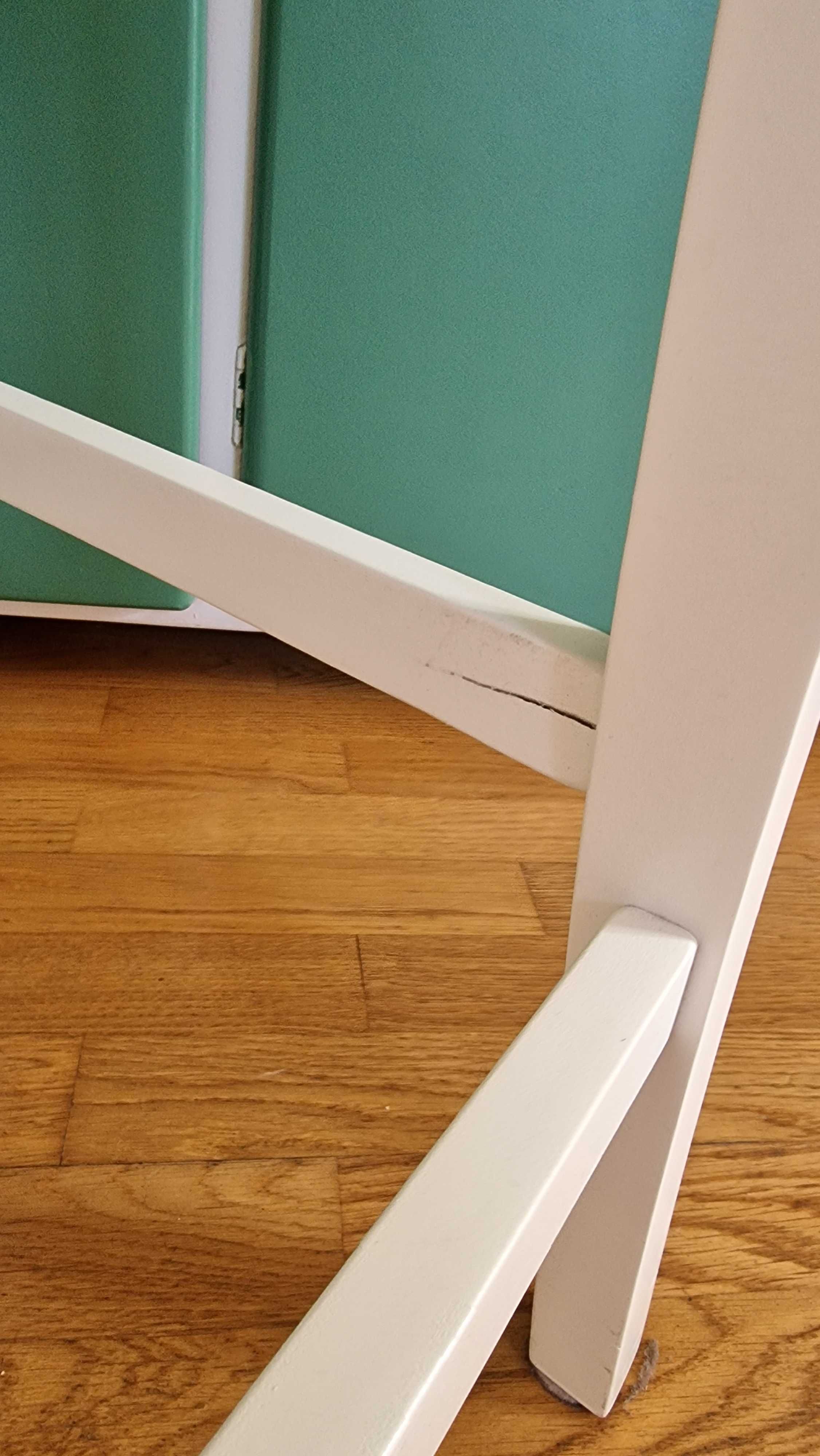 Stołek Barowy Hoker Biały Drewniany Ikea INGOLF