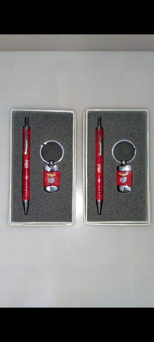 Conjunto de Canetas e Porta Chaves do Benfica