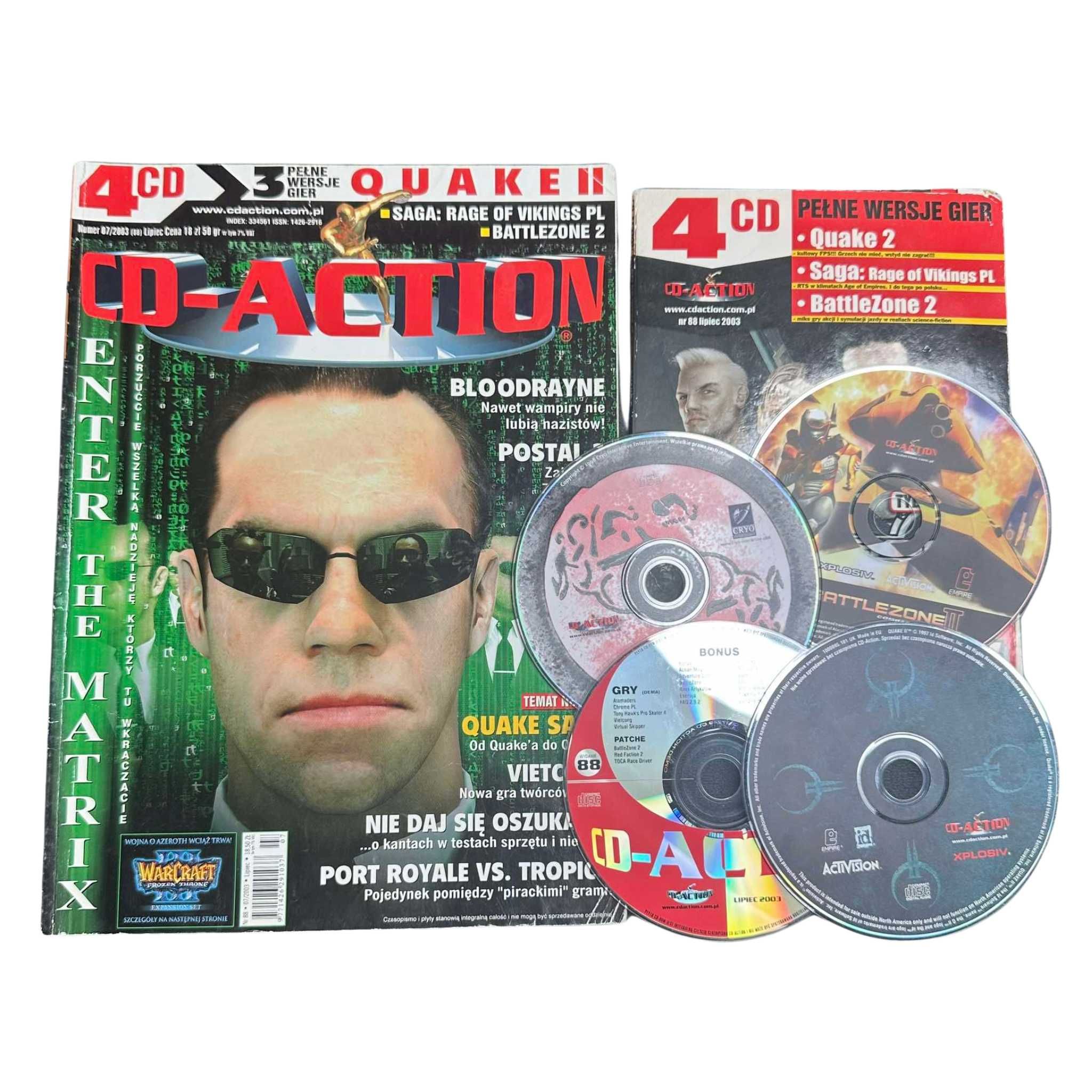 CDA 07/2003 Quake II 2 + inne + czasopismo KOMPLET cdaction - PC