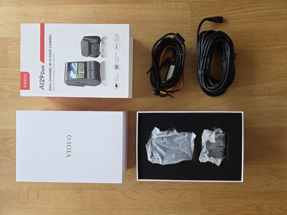 Wideorejestrator Viofo A129-G DUO Hardwire HK3 ACC karta SD uszkodzony