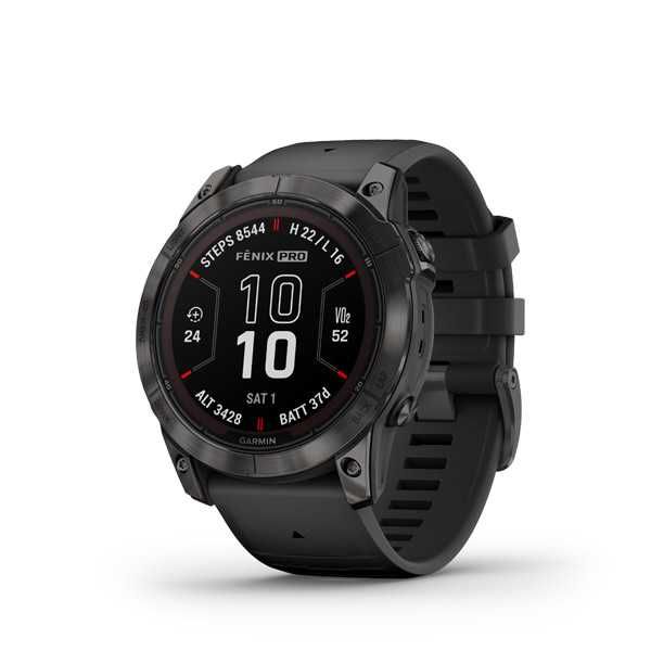 Garmin fenix 7X Pro Sapphire Solar карбоновий сірий титановий DLC