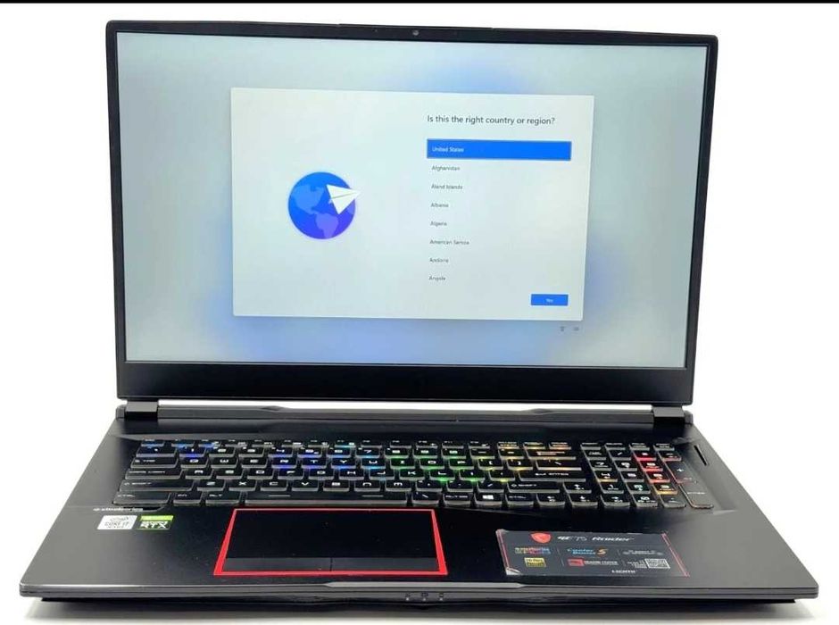 MSI GE75 Raider 17.3″/i7‑10750H/RTX 2070