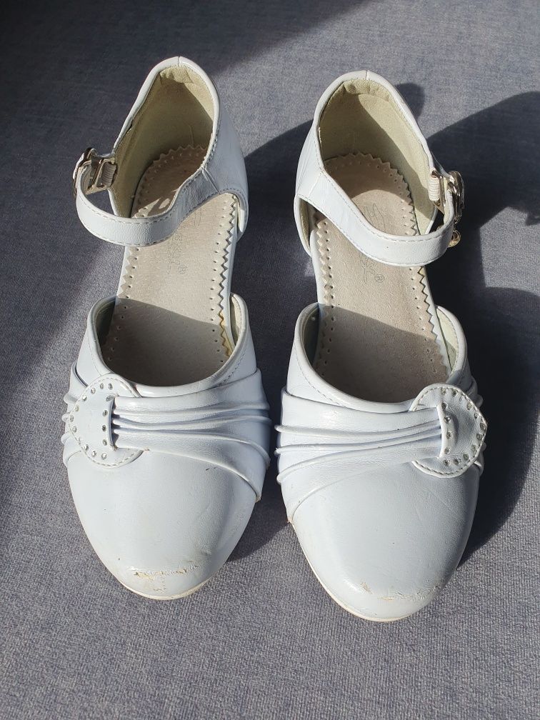Buty komunijne białe dziewczęce roz 33