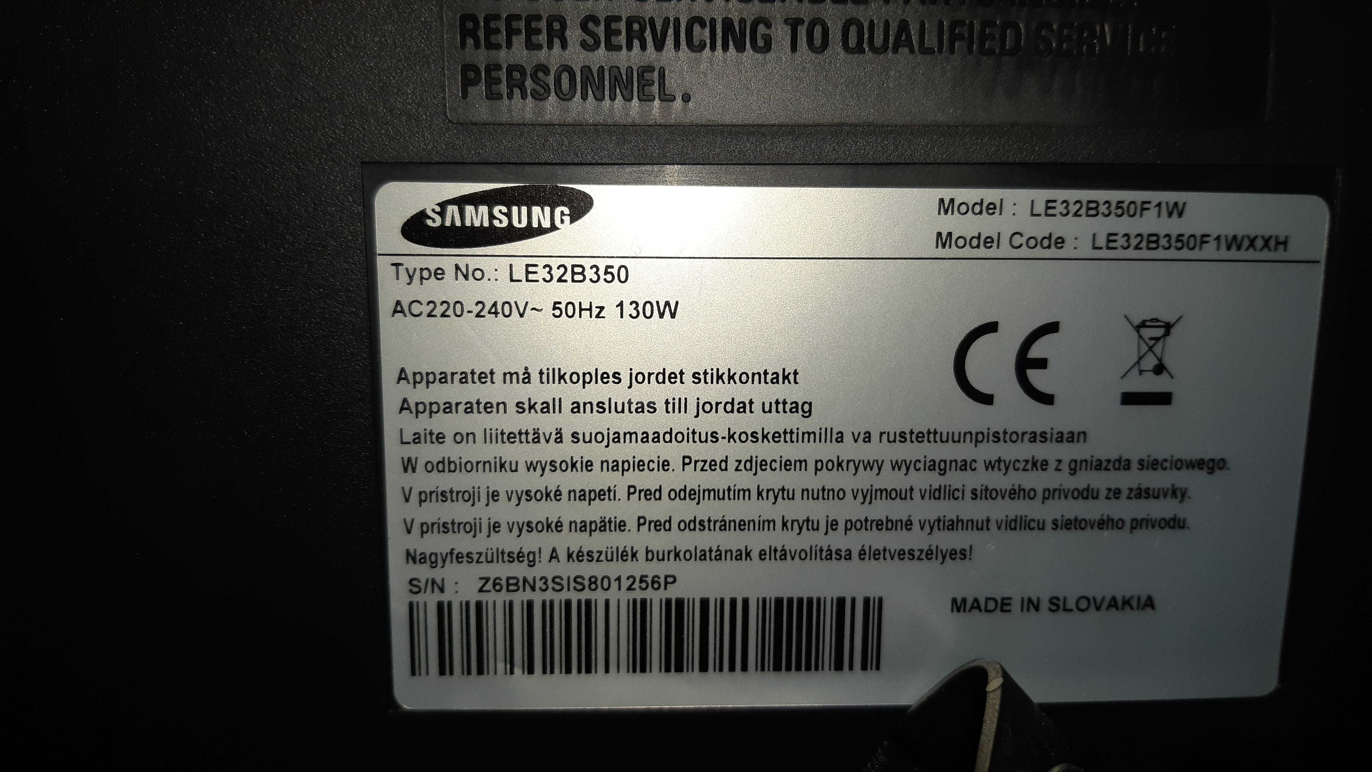 Telewizor Samsung LE32B350 32" + pilot + instrukcja + kabel