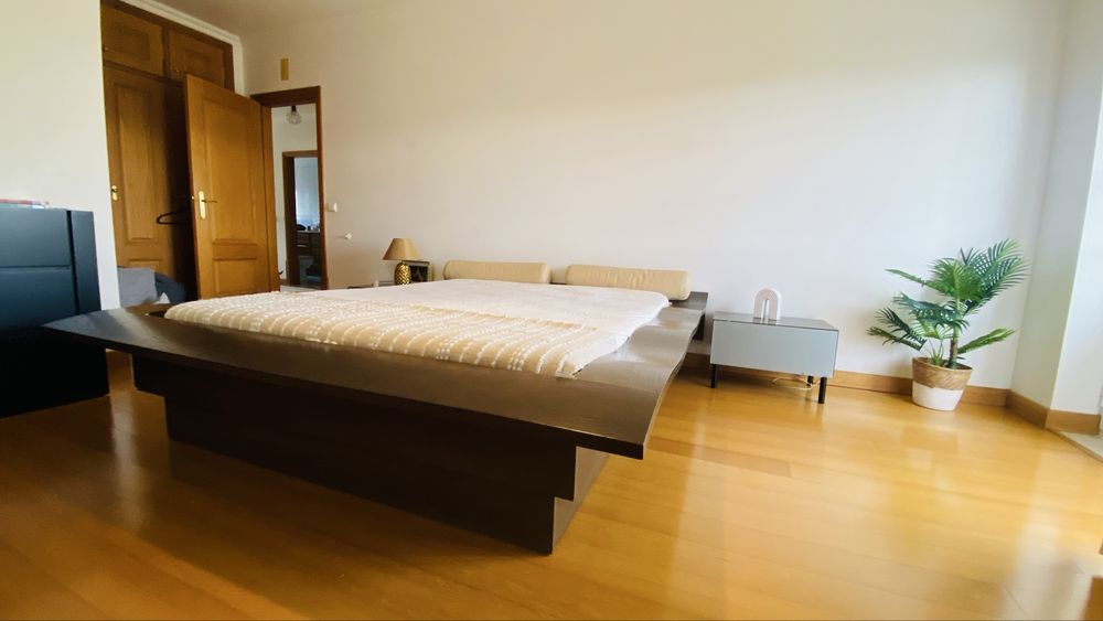 Cama casal Interforna em madeira/fabrico Portugal