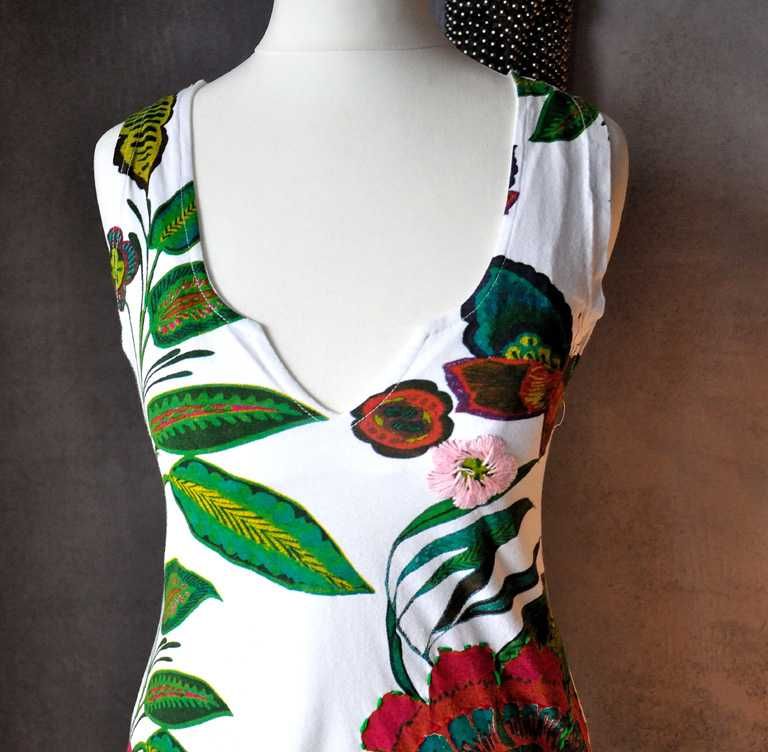 Top tunika DESIGUAL etno printy XS S