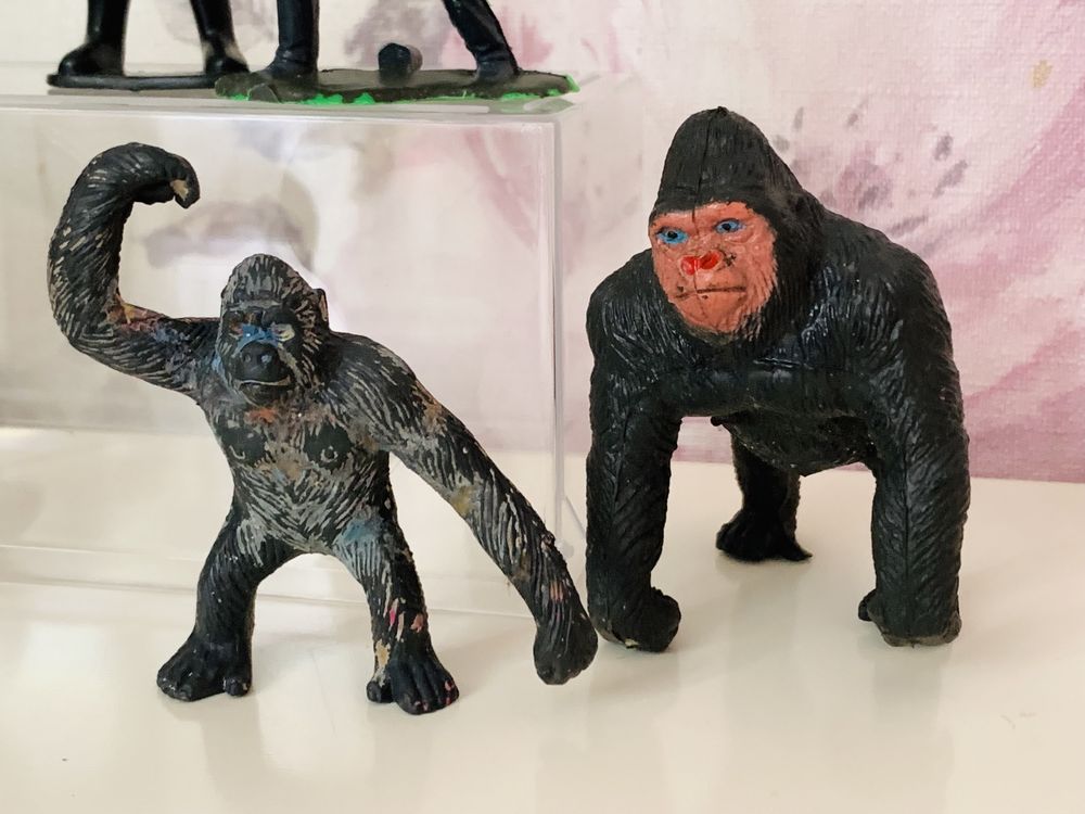 Figurki vintage gorilla,żołnierze, Hulk